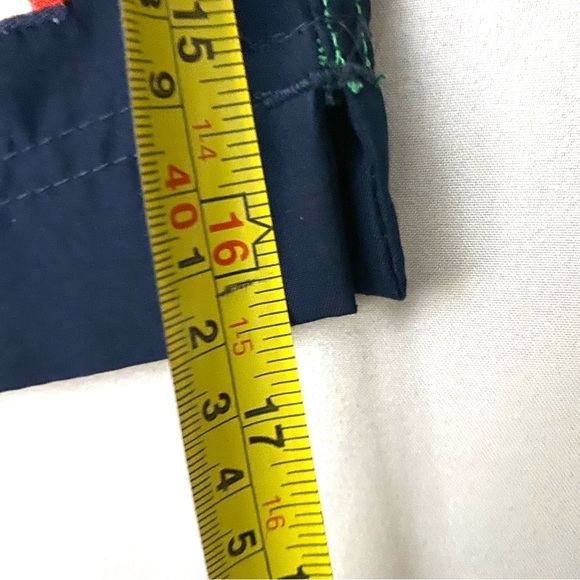 Tommy Hilfiger Green & Black Swim Trunks Sz M Drawstring Cargo Pockets Mesh - Picture 5 of 9